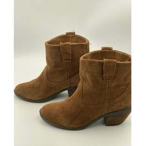 Call it Spring Boots Womens Size 8.5 Bronze Suede Casual Booties Western Cowboy